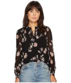 Lucky Brand - Ditsy Mock Neck Top