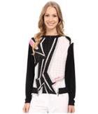 Jamie Sadock - Wham Print Long Sleeve Crunchie Front Top