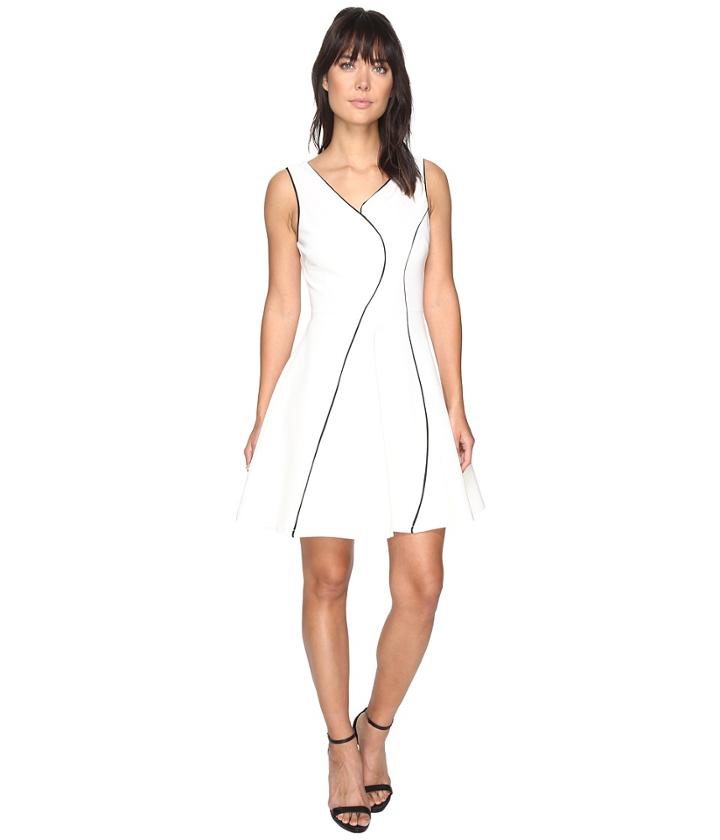 Adelyn Rae - Linsey Knit Ponte Fit And Flare Dress