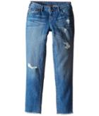 True Religion Kids - Audrey Destructed Boyfriend Jeans In Breeze Blue