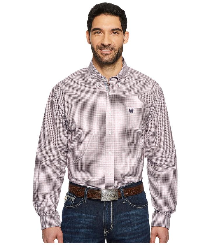 Cinch - Long Sleeve Oxford Weave Plaid