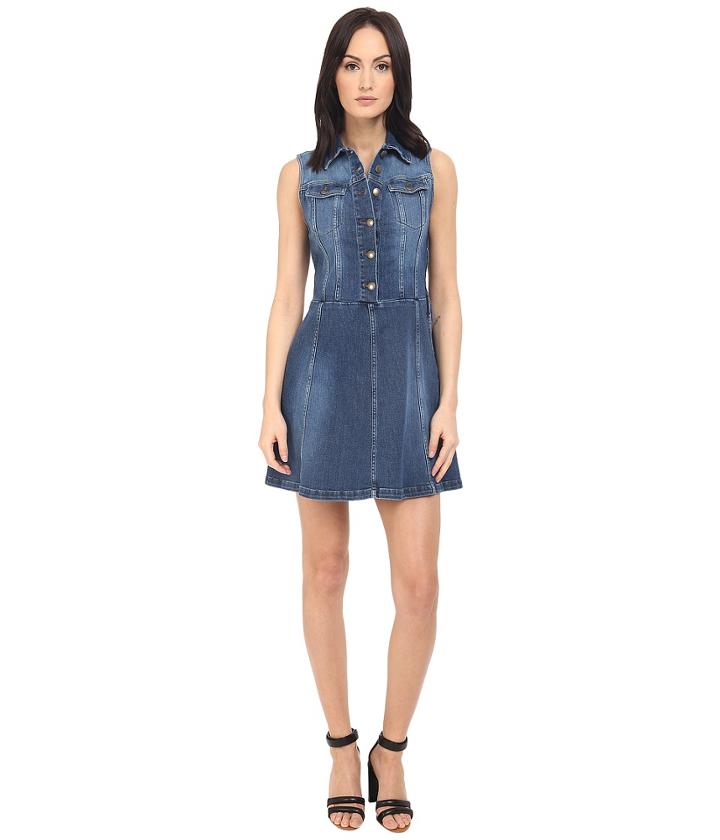 Red Valentino - Sleeveless Denim Dress