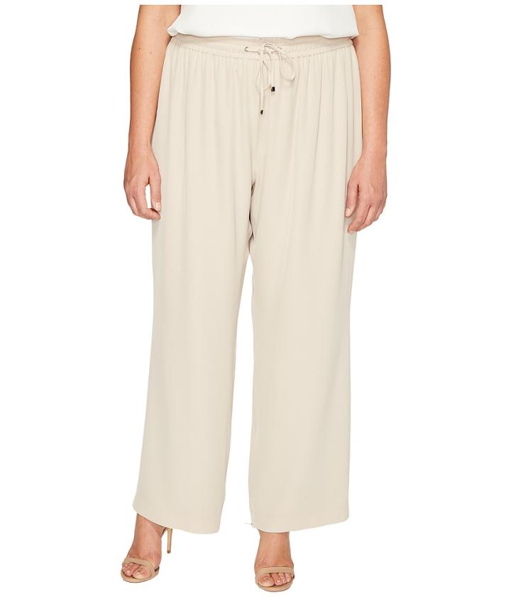Calvin Klein Plus - Plus Size Wide Leg Pull-on Pants