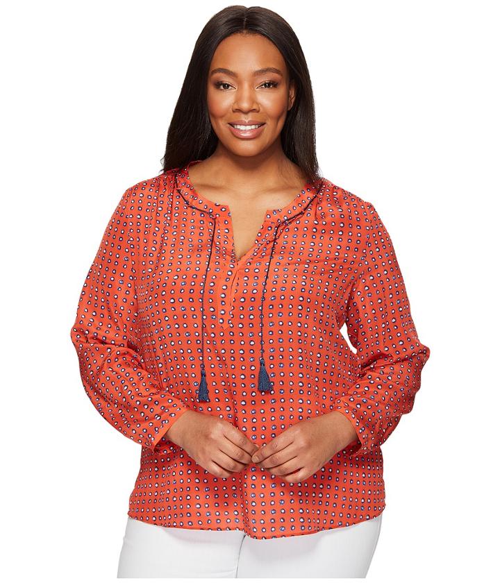 Nic+zoe - Plus Size Vivid Dot Top
