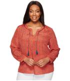 Nic+zoe - Plus Size Vivid Dot Top