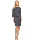 Three Dots - Marled Slub Pleated Dress