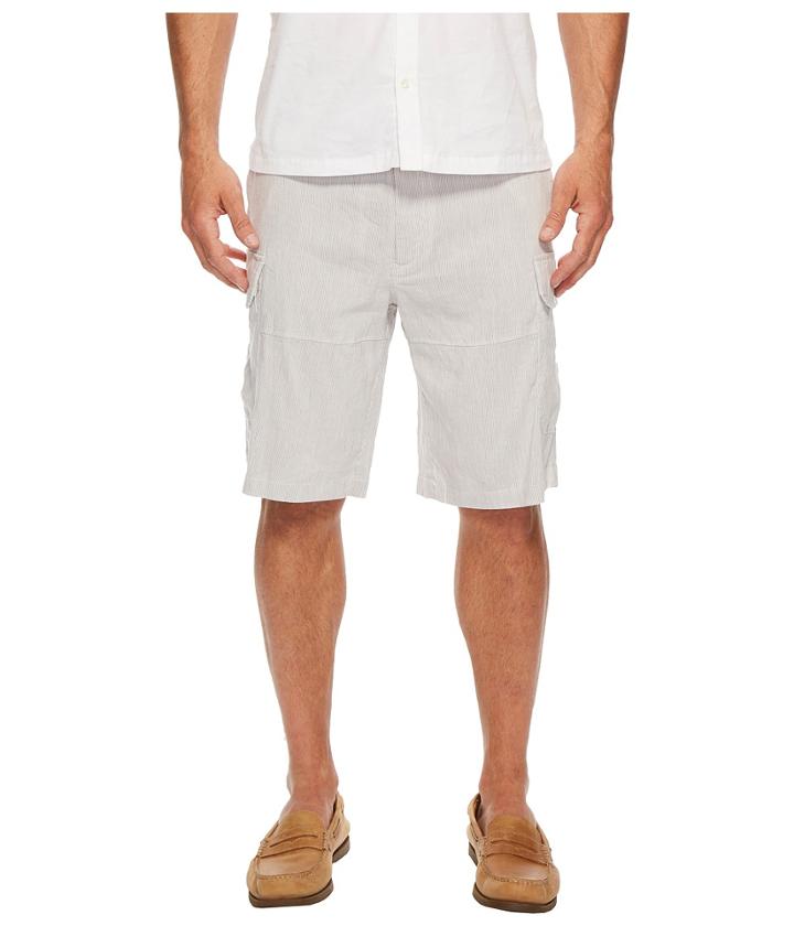 Perry Ellis - Striped Linen Cargo Shorts