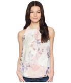Vince Camuto Specialty Size - Petite Sleeveless Diffused Blooms Blouse