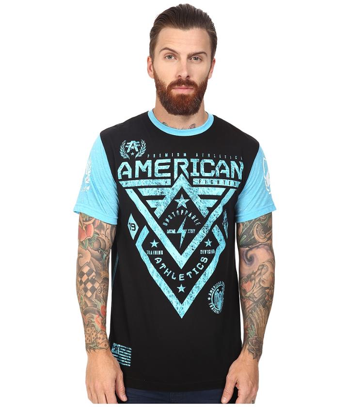 American Fighter - Alaska Scribble Short Sleeve Paneled Crew Tee