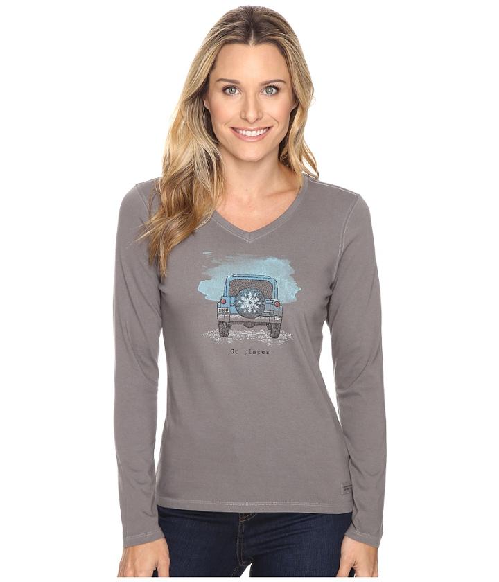 Life Is Good - Go Places Tire Cover Long Sleeve Crusher Vee