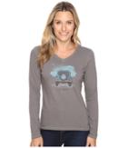 Life Is Good - Go Places Tire Cover Long Sleeve Crusher Vee