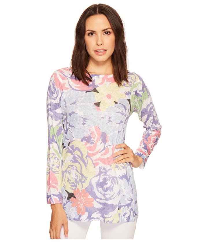 Nally &amp; Millie - Long Sleeve Floral Print Top