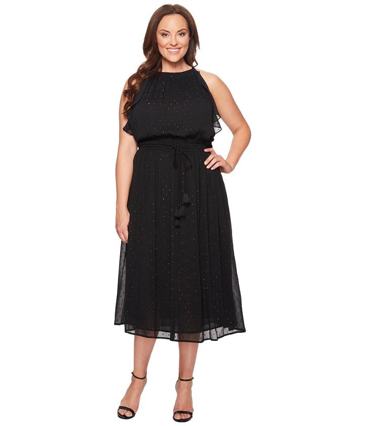 Michael Michael Kors - Plus Size Halter Tassel Dress