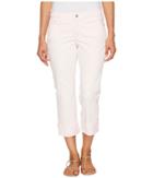 Nydj Petite - Petite Dayla Wide Cuff Capris In Pink Chiffon