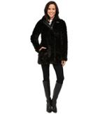 Calvin Klein - Faux Fur With Buckle Collar Detail