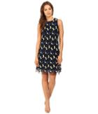 Christin Michaels - Maddison Embroidery Mesh Dress