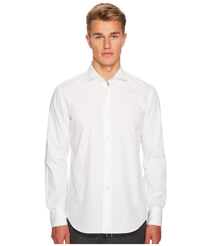 Eleventy - Poplin Spread Collar Button Down