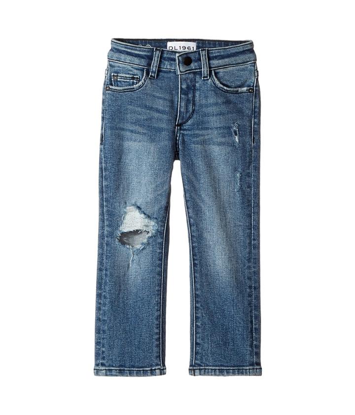 Dl1961 Kids - Light Wash Distressed Skinny Jeans In Crater Lake