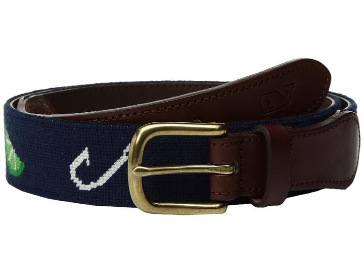 Vineyard Vines - Hook Slice Needlepoint Belt