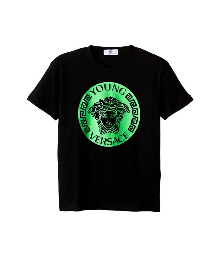 Versace Kids - T-shirt With Medusa Logo On Front