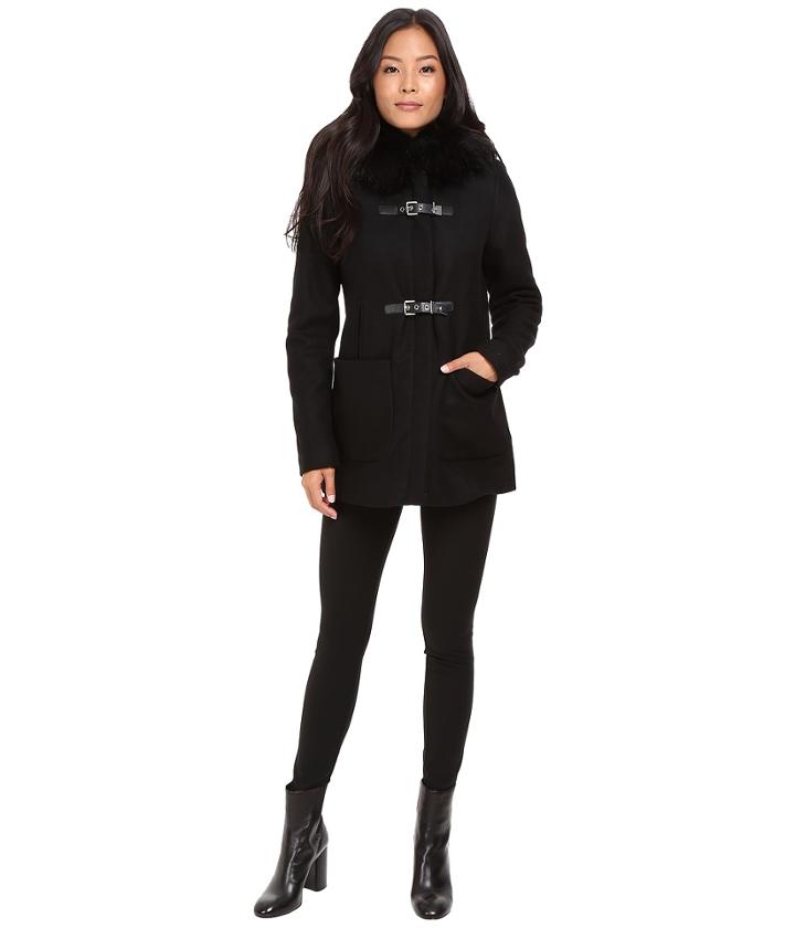 Calvin Klein - Fur Trimmed Toggle W/ Oversized Pockets