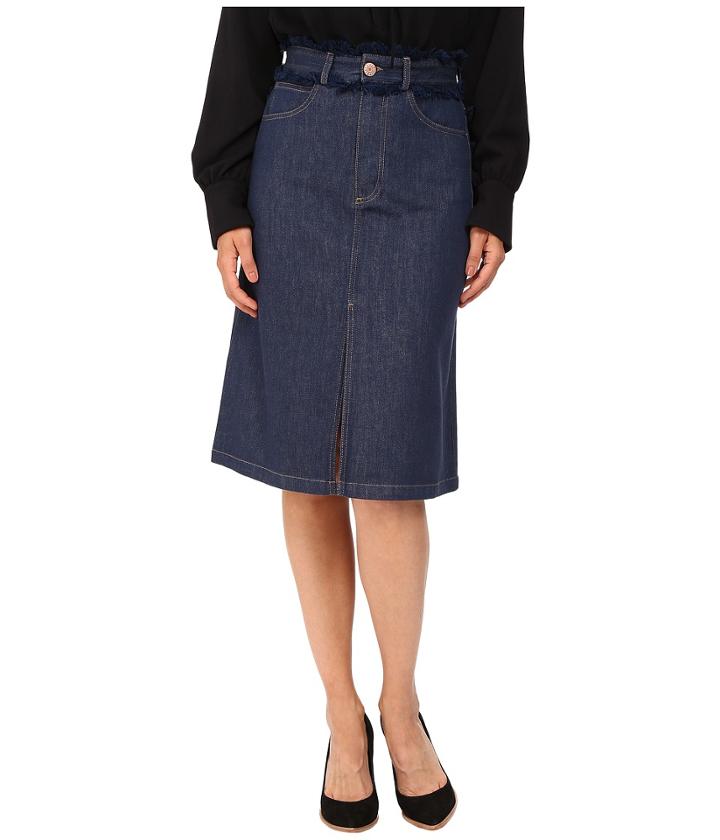 See By Chloe - Fringe Denim Skirt