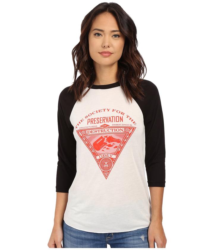 Obey - Society Of Destruction Raglan