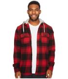 Dc - Runnel Flannel Long Sleeve Hooded Shirt