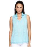 Jamie Sadock - Sleeveless Burnout Top With Lining