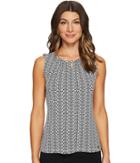 Ivanka Trump - Striped Matte Jersey Top With Bead