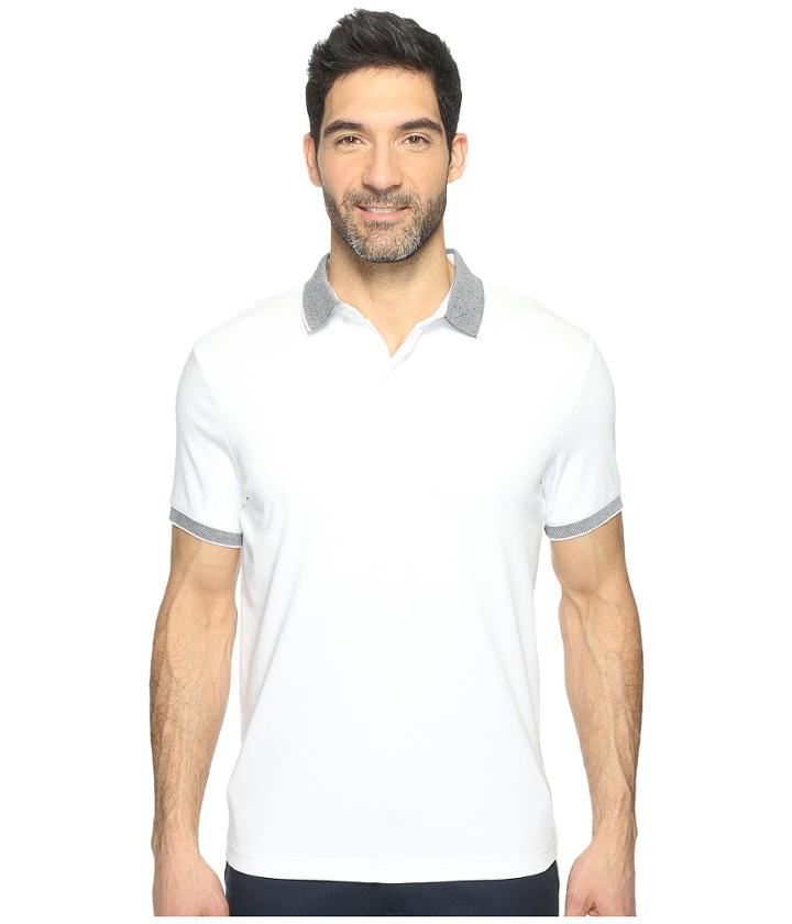 Perry Ellis - Solid Interlocked Pima Cotton Polo Shirt