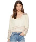 Lucky Brand - Market Embroidered Peasant Top