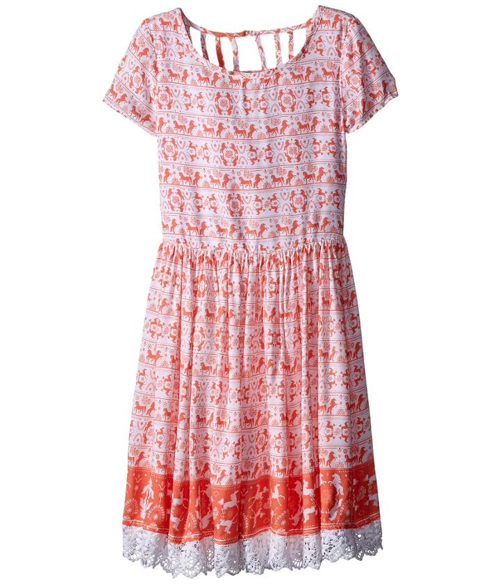 Pumpkin Patch Kids - Border Print Dress