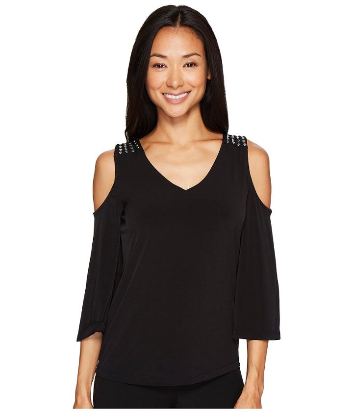 Calvin Klein - Cold Shoulder Top With Studs