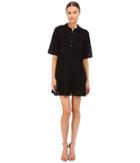 M Missoni - Solid Fancy Knit Button Dress