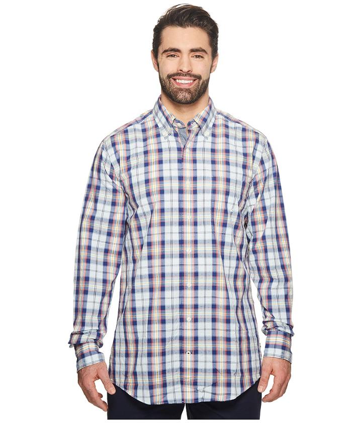 Nautica Big &amp; Tall - Big Tall Long Sleeve Large Plaid Shirt
