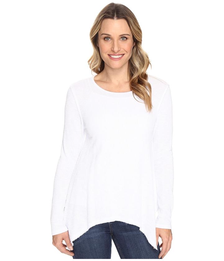 Dylan By True Grit - Weston Slub Rib Thermal Loose Layer Long Sleeve Top