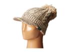 Woolrich - Wool Blend Chunky Cable Knit Slouch Radar With Matching Pom