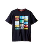 Fendi Kids - Short Sleeve T-shirt W/ Monster Faces Graphic