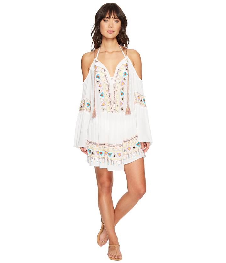 Nanette Lepore - African Crinkle Gauze Peasant Tunic Cover-up