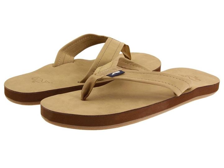 Vineyard Vines Leather Flip Flops