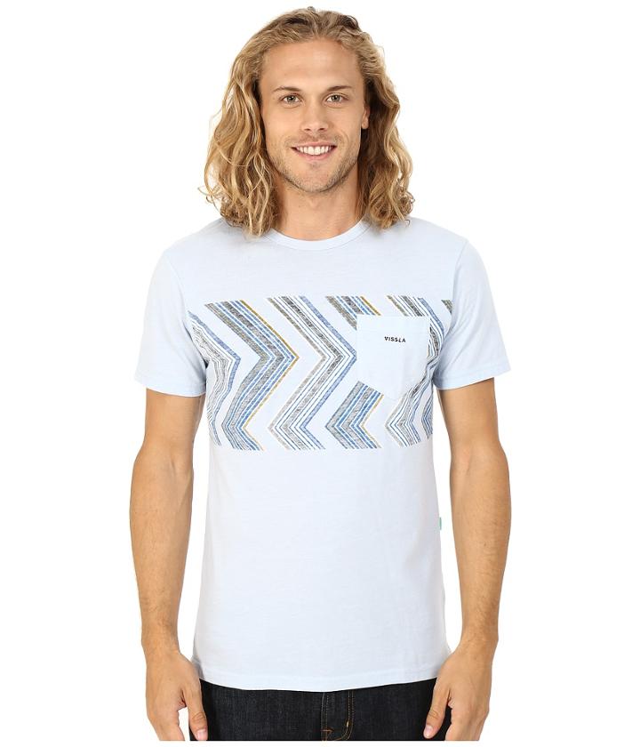 Vissla - Raised By Waves Heathered Short Sleeve Pocket Crew Top