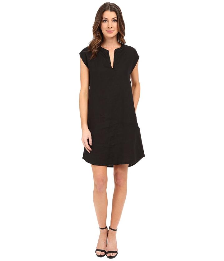 Allen Allen - Sleeveless Split Neck Dress