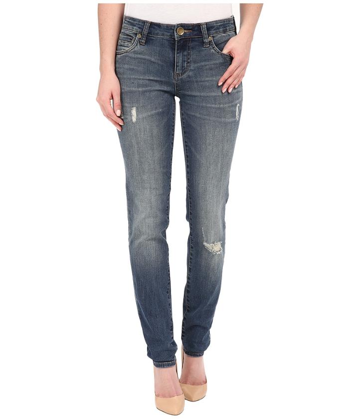 Kut From The Kloth - Diana Skinny Jeans In Zest W/ Dark Stone Base Wash