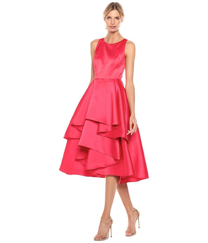 Adrianna Papell - Fabric Combo Fit Flare Dress
