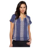 Lucky Brand - Lurex Peasant Top