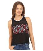 Converse - Mesh Print Swing Crop Tank Top