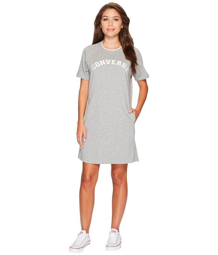 Converse - Satin Trim Sweatshirt Dress
