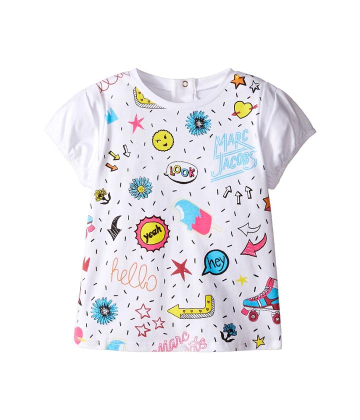 Little Marc Jacobs - Panda Or All Over Printed Short Sleeve Tee Shirt