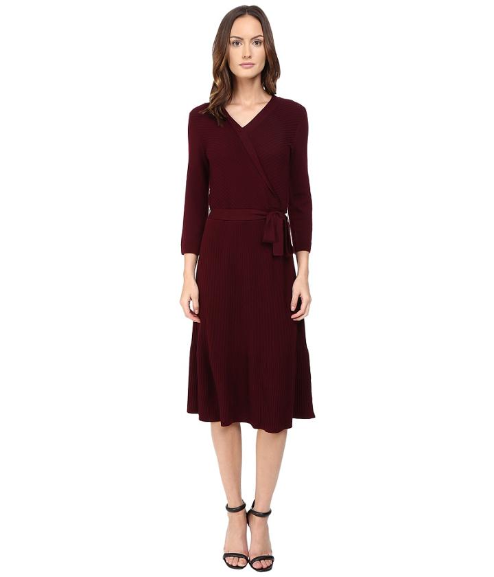 Kate Spade New York - Rib Knit Wrap Dress